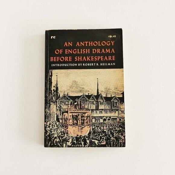 1961 Anthology of English Drama Before Shakespeare - Vintage School Book Reader - Picture 3 of 9